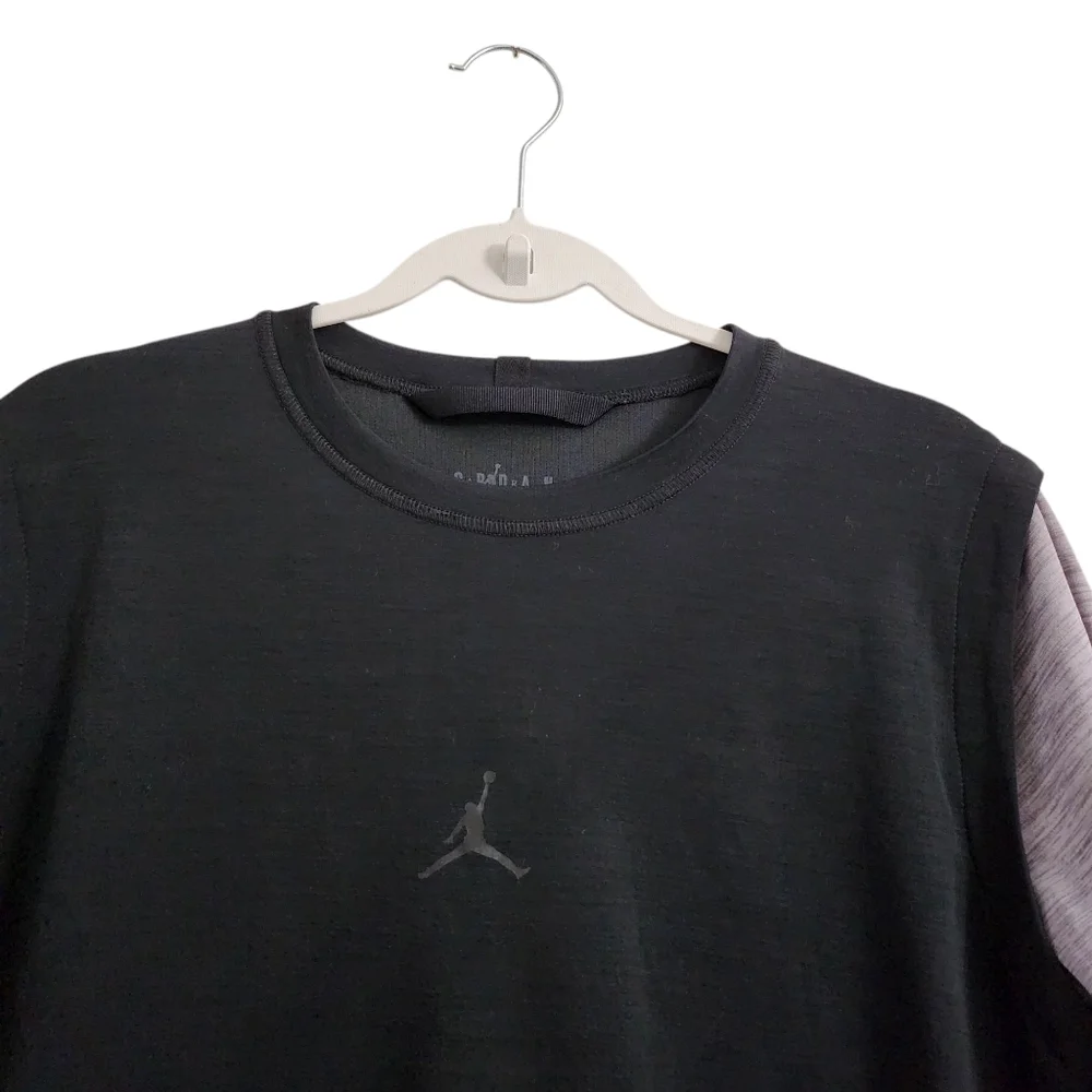 Nike Air Jordan Shirt Mens Medium Black Dri Fit Statement Basketball Top Sports